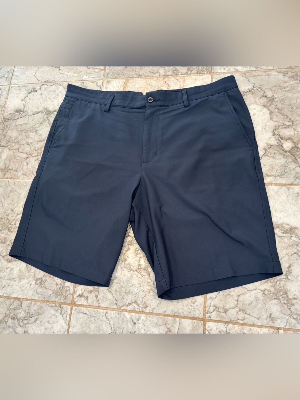 DUNNING Shorts Mens Size 36 Navy Halo 8" Woven Stretch Performance Golf